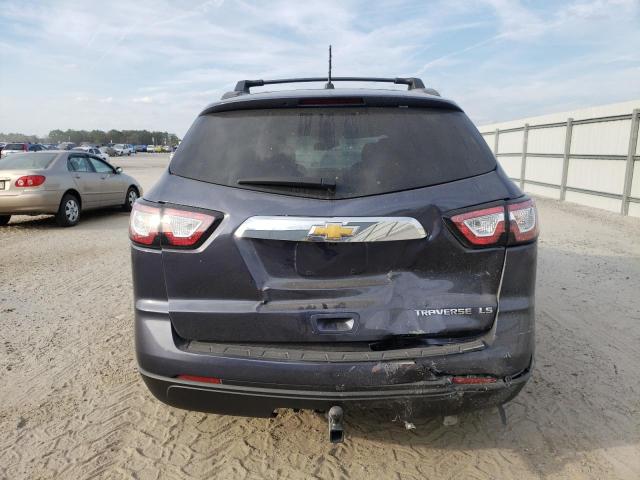 1GNKRFED9DJ134767 - 2013 CHEVROLET TRAVERSE LS BLUE photo 6