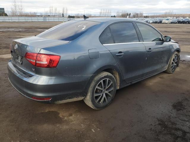 3VWD07AJ9FM230768 - 2015 VOLKSWAGEN JETTA SE GRAY photo 3