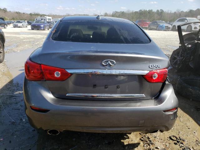 JN1BV7AP2FM343038 - 2015 INFINITI Q50 BASE GRAY photo 6