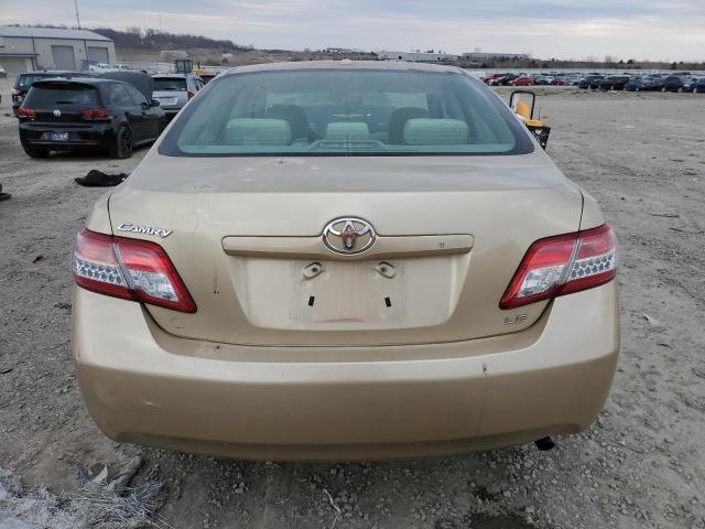 4T1BF3EK6BU209236 - 2011 TOYOTA CAMRY BASE GOLD photo 6