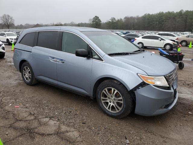 5FNRL5H62CB003086 - 2012 HONDA ODYSSEY EXL BLUE photo 4