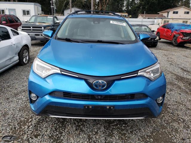 JTMDJREV4GD033013 - 2016 TOYOTA RAV4 HV LIMITED BLUE photo 5