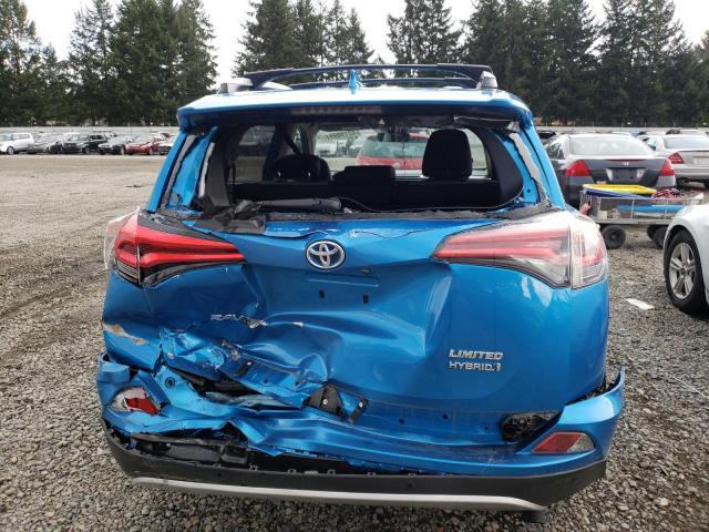 JTMDJREV4GD033013 - 2016 TOYOTA RAV4 HV LIMITED BLUE photo 6