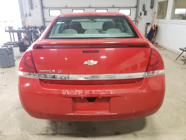 2G1WT57N991268989 - 2009 CHEVROLET IMPALA 1LT RED photo 6