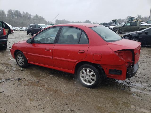 KNADC125656366991 - 2005 KIA RIO RED photo 2