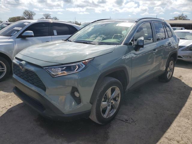 JTMB6RFV0MD038518 - 2021 TOYOTA RAV4 XLE PREMIUM GRAY photo 1