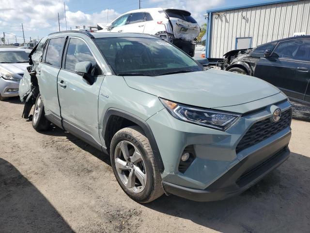 JTMB6RFV0MD038518 - 2021 TOYOTA RAV4 XLE PREMIUM GRAY photo 4