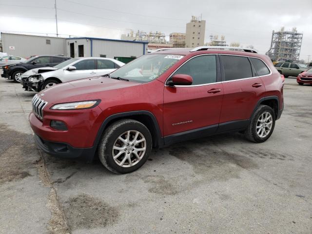 1C4PJLCB8HD221960 - 2017 JEEP CHEROKEE LATITUDE BURGUNDY photo 1