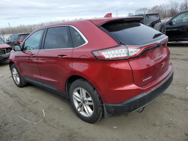 2FMPK4J95HBB94320 - 2017 FORD EDGE SEL RED photo 2