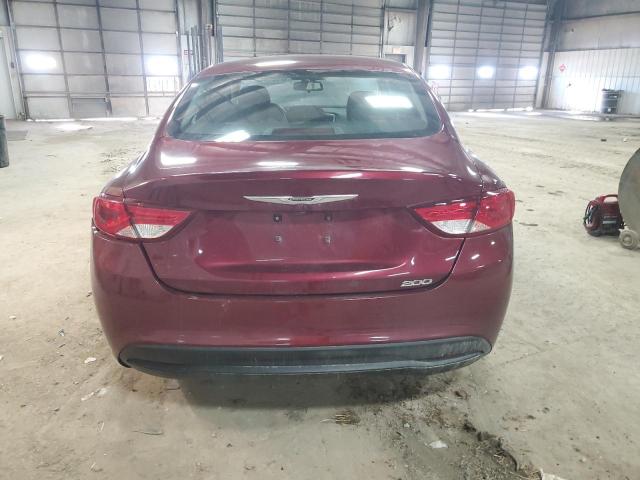 1C3CCCFB5HN506697 - 2017 CHRYSLER 200 LX BURGUNDY photo 6