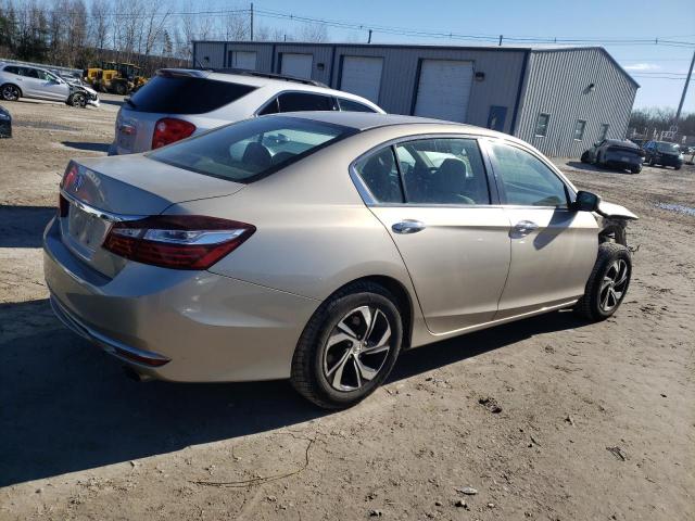 1HGCR2F35HA177375 - 2017 HONDA ACCORD LX GOLD photo 3