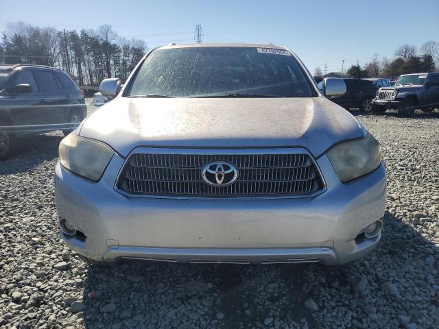 JTEEW44A282008322 - 2008 TOYOTA HIGHLANDER HYBRID LIMITED SILVER photo 5