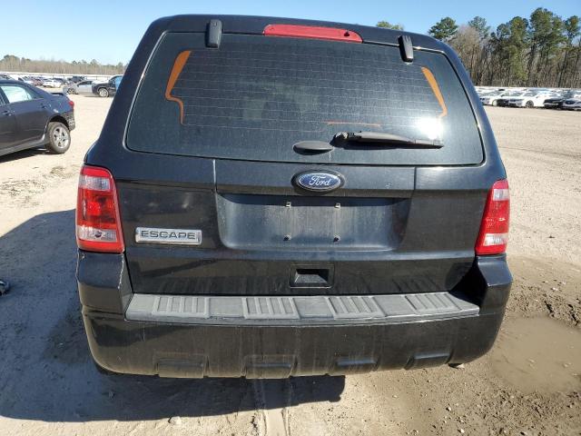 1FMCU0C76CKC27563 - 2012 FORD ESCAPE XLS BLACK photo 6