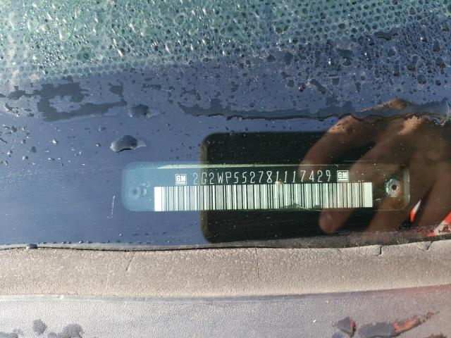 2G2WP552781117429 - 2008 PONTIAC GRAND PRIX SILVER photo 12