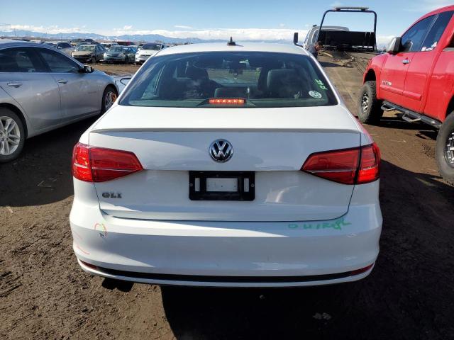 3VW4S7AJ8FM254621 - 2015 VOLKSWAGEN JETTA GLI WHITE photo 6