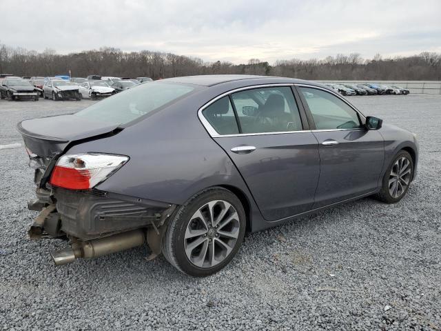 1HGCR2F56FA147980 - 2015 HONDA ACCORD SPORT GRAY photo 3