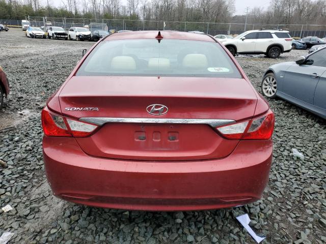 5NPEB4AC4CH411490 - 2012 HYUNDAI SONATA GLS RED photo 6