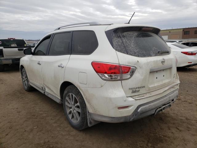 5N1AR2MM0EC713484 - 2014 NISSAN PATHFINDER S WHITE photo 2