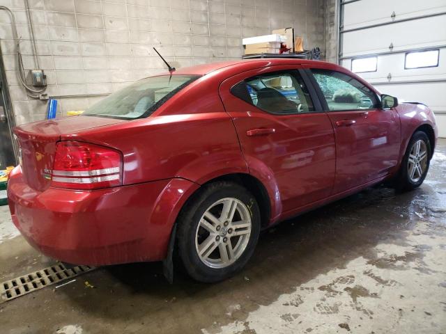 1B3LC56R88N685226 - 2008 DODGE AVENGER SXT RED photo 3