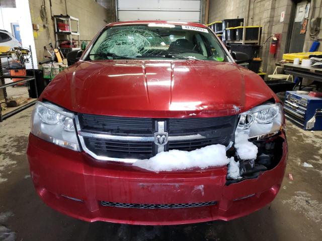 1B3LC56R88N685226 - 2008 DODGE AVENGER SXT RED photo 5