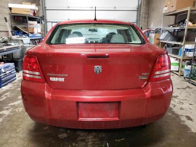 1B3LC56R88N685226 - 2008 DODGE AVENGER SXT RED photo 6