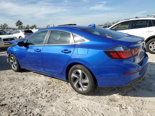 19XZE4F11KE014404 - 2019 HONDA INSIGHT LX BLUE photo 2