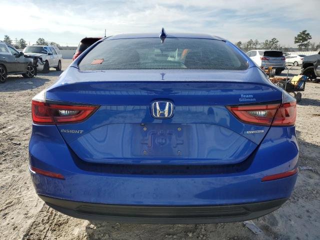 19XZE4F11KE014404 - 2019 HONDA INSIGHT LX BLUE photo 6