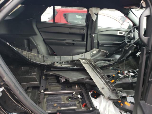 1FM5K8AW4MNA21536 - 2021 FORD EXPLORER POLICE INTERCEPTOR BLACK photo 10