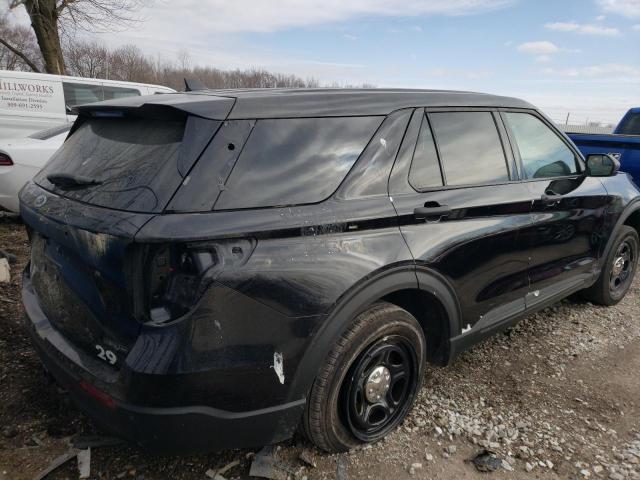 1FM5K8AW4MNA21536 - 2021 FORD EXPLORER POLICE INTERCEPTOR BLACK photo 3
