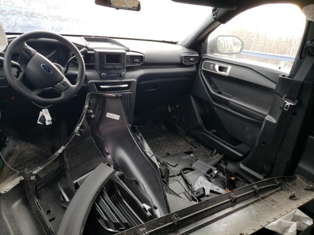 1FM5K8AW4MNA21536 - 2021 FORD EXPLORER POLICE INTERCEPTOR BLACK photo 8
