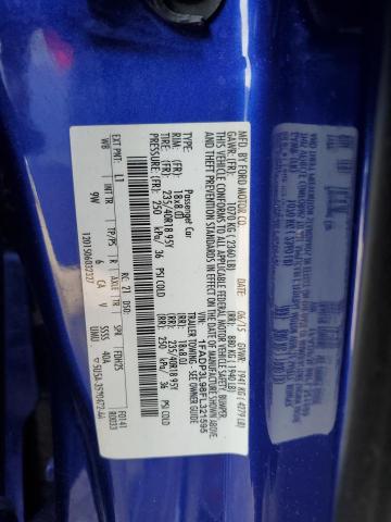 1FADP3L98FL321595 - 2015 FORD FOCUS ST BLUE photo 12