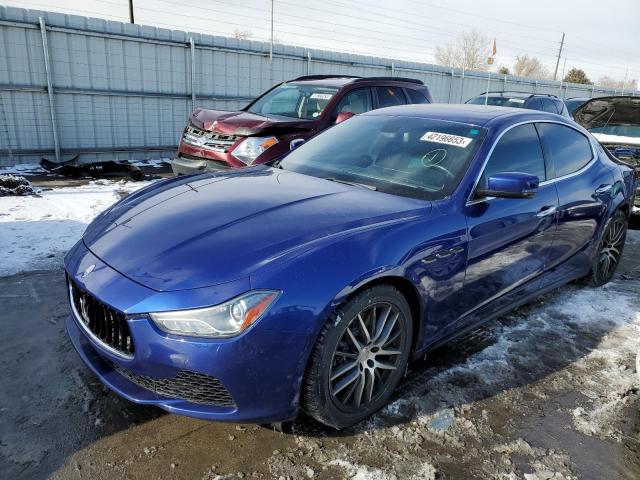 ZAM57XSA0F1144291 - 2015 MASERATI GHIBLI BLUE photo 1