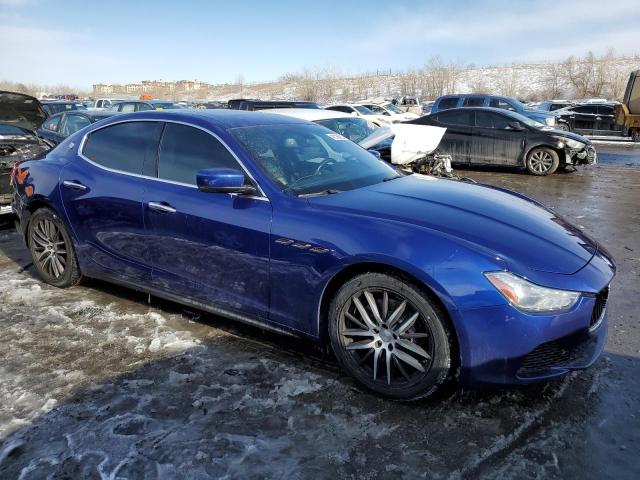 ZAM57XSA0F1144291 - 2015 MASERATI GHIBLI BLUE photo 4