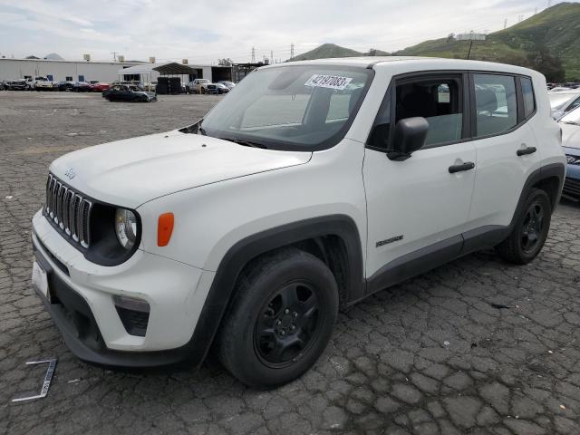 ZACNJAAB4KPK56063 - 2019 JEEP RENEGADE SPORT WHITE photo 1