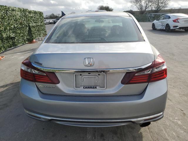 1HGCR2F31HA190057 - 2017 HONDA ACCORD LX GRAY photo 6