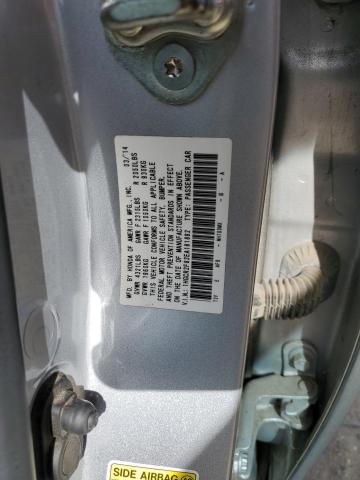 1HGCR2F82EA181892 - 2014 HONDA ACCORD EXL SILVER photo 12