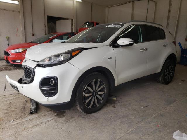 KNDPNCACXH7224020 - 2017 KIA SPORTAGE EX WHITE photo 1