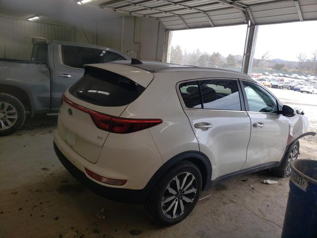 KNDPNCACXH7224020 - 2017 KIA SPORTAGE EX WHITE photo 3