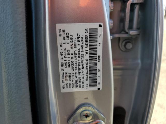 1HGCP36738A004324 - 2008 HONDA ACCORD EX SILVER photo 13