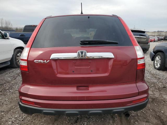 5J6RE3H51BL017590 - 2011 HONDA CR-V EX BURGUNDY photo 6