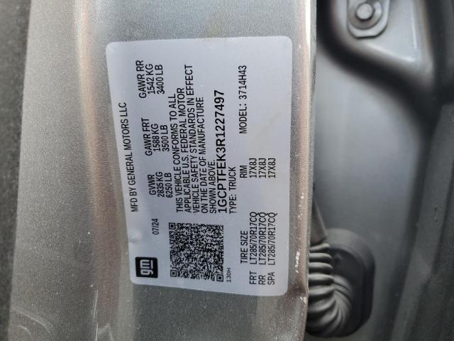 1GCPTFEK3R1227497 - 2024 CHEVROLET COLORADO ZR2 GRAY photo 13