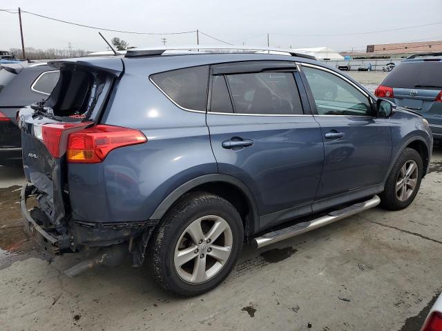 2T3RFREV7DW100130 - 2013 TOYOTA RAV4 XLE BLUE photo 3