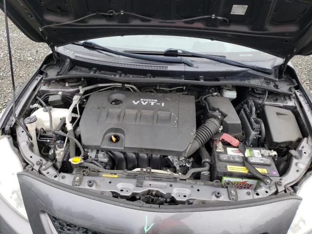 JTDBU4EE9AJ068253 - 2010 TOYOTA COROLLA BASE GRAY photo 11