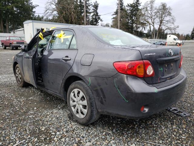 JTDBU4EE9AJ068253 - 2010 TOYOTA COROLLA BASE GRAY photo 2