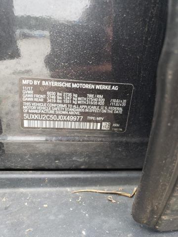 5UXKU2C50J0X49977 - 2018 BMW X6 XDRIVE35I Grafit foto 12