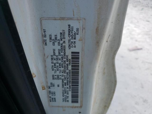 4TAWN74N6VZ283805 - 1997 TOYOTA TACOMA XTRACAB SR5 WHITE photo 12