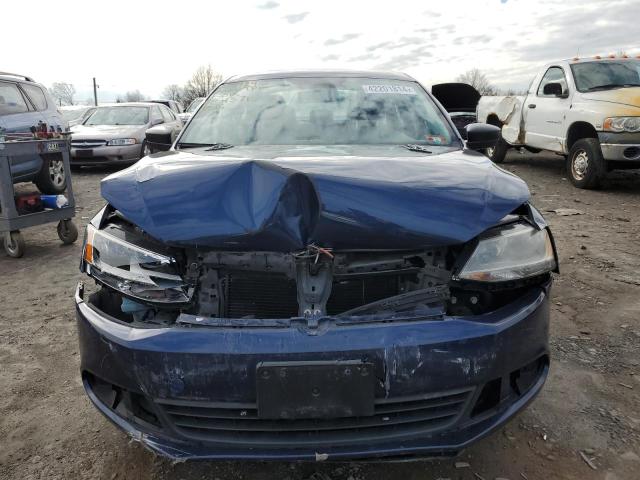 3VW2K7AJ6DM414371 - 2013 VOLKSWAGEN JETTA BASE BLUE photo 5