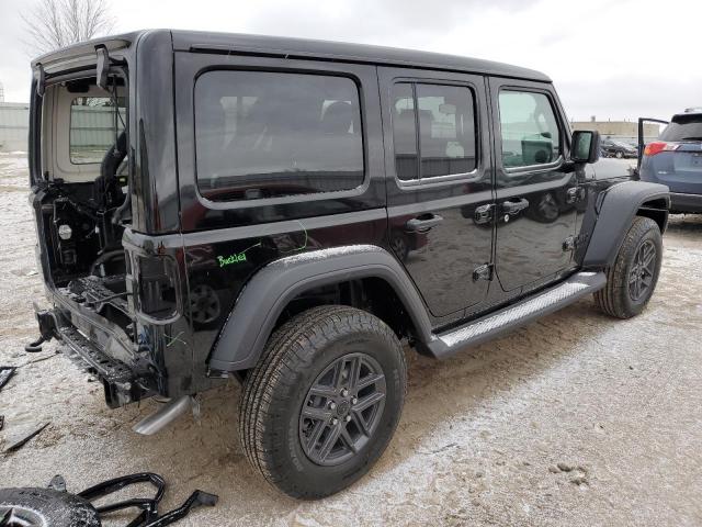 1C4PJXDN9RW164657 - 2024 JEEP WRANGLER SPORT BLACK photo 3