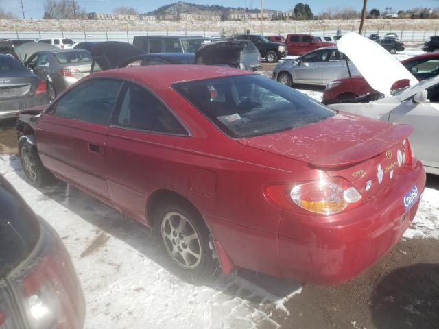 2T1CE22P22C000997 - 2002 TOYOTA CAMRY SOLA SE RED photo 2