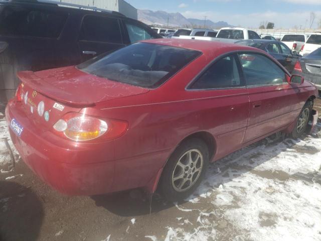 2T1CE22P22C000997 - 2002 TOYOTA CAMRY SOLA SE RED photo 3